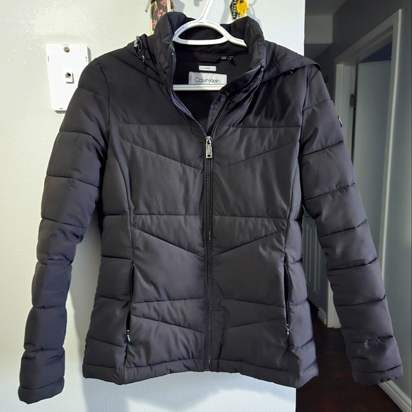 Calvin Klein Black Winter Coat - Picture 1 of 5